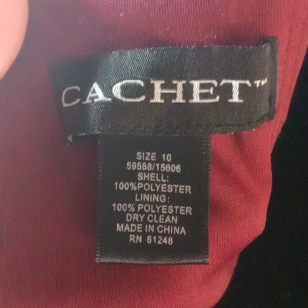 Cachet ruffled floral women's dress size 10 - Picture 6 of 7